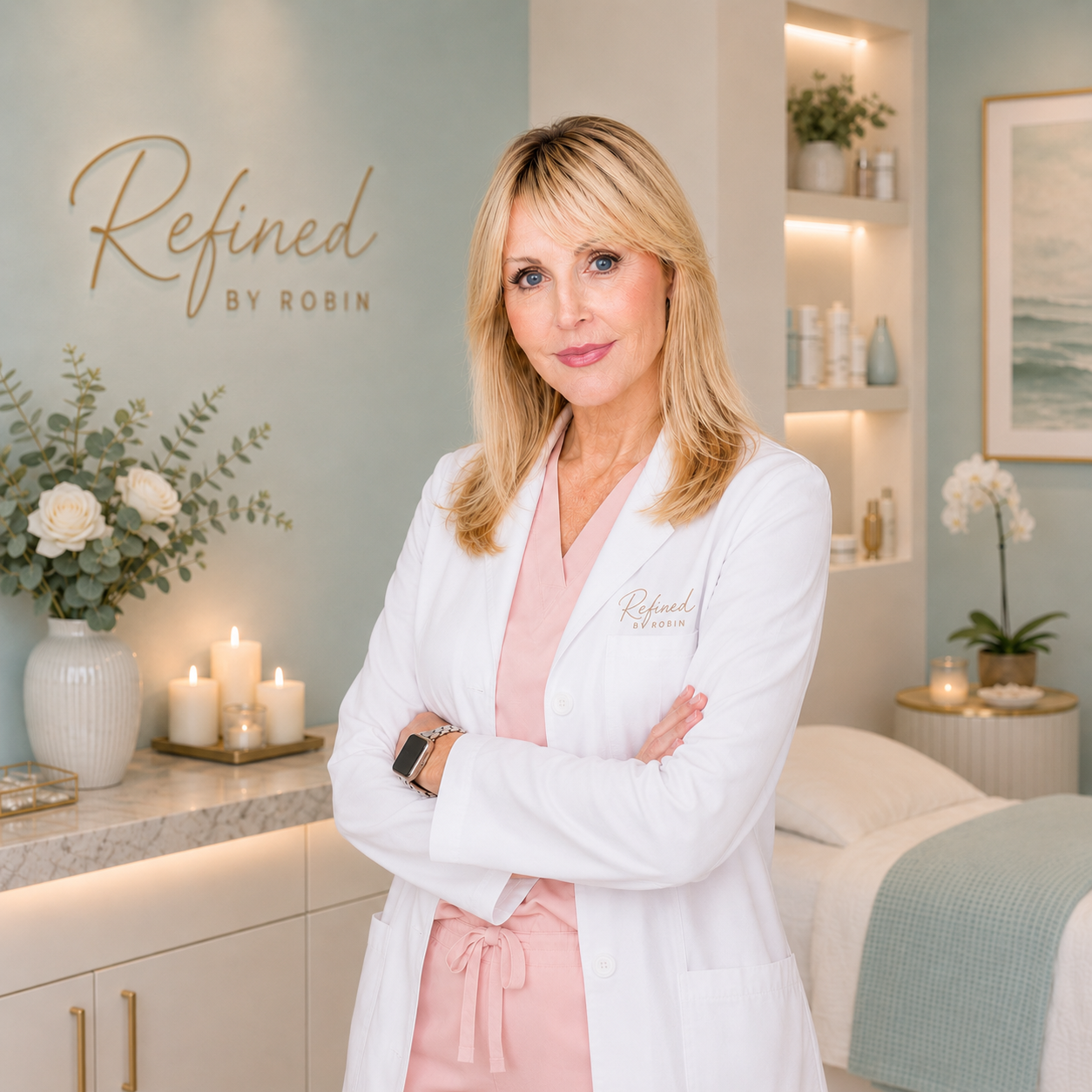 Robin McKiernan RN in her treatment room
